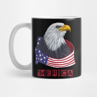4th Of July Merica Bald Eagle T-Shirt Mug